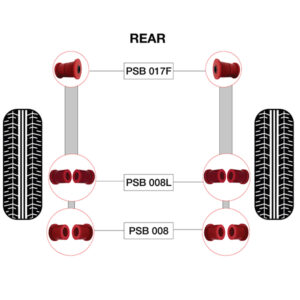 10 x Nissan Frontier D40 (05-21) Rear Spring - Front, Rear & Shackle Bushing - Image 4