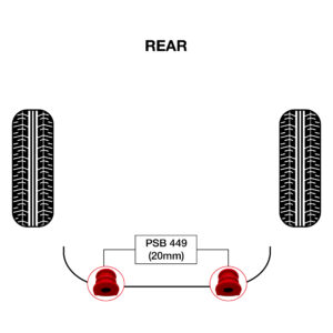 2 x Nissan Murano (03-07) Rear Sway Bar Bushing - 20mm - Image 3