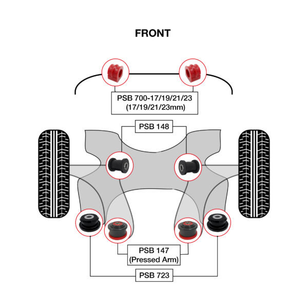 H&R 99-06 Audi TT Quattro/TT Quattro Roadster (AWD) 25mm Adj. 2 Hole Sway Bar - Front main image 1