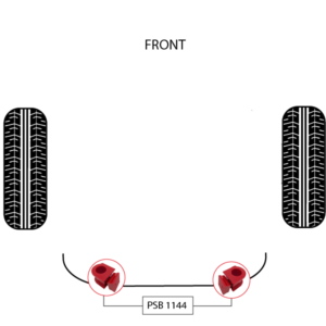 2x Toyota Tundra (07-21) Front Sway Bar Polyurethane Bushing Kit - 35mm - Image 3