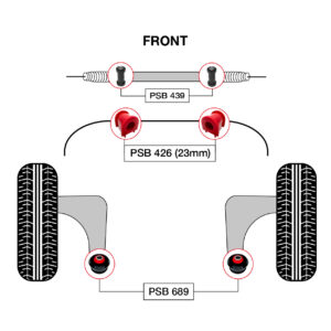 6x Toyota Higlander (00-07) Full Front Suspension  Bushing Kit - Image 3