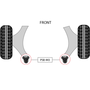 2x Toyota Tundra (07-21)Front Lower Control Arm - Rear Polyurethane Bushing Kit - Image 3