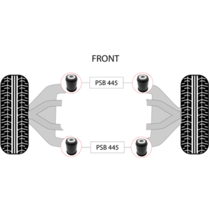 4x Nissan Titan XD (16-24) Front Lower Control Arm Bushing - Image 3