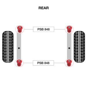 4x Mercedes Sprinter (06-20) Rear Spring - Front & Rear Bushing Kit - Image 3