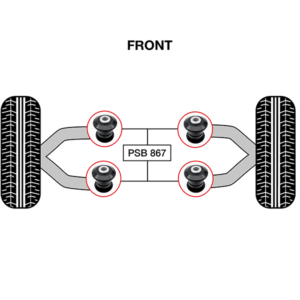 4x Mercedes Sprinter (06-20) Front Lower Control Arm Bushing - Image 3
