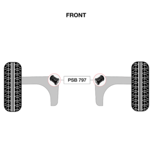 2 x Ford Transit (15-22) Front Arm - Front Bushings - Image 3