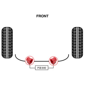 2x VW LT (96-06) Front Sway Bar Polyurethane Bushing - Image 3
