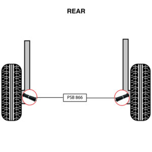 2x Mercedes Sprinter (95-06) Rear Spring - Shackle Polyurethane Bushing - Image 3