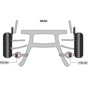 2 x Toyota Rav4/Venza (2019-)Rear Sway Bar Link PSB Polyurethane Bushing Kit - 12mm - Image 3