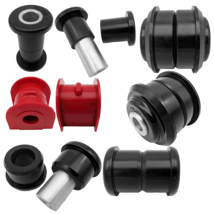 8x Ford Transit (15-22) Front Arm - Front/Rear, Sway Bar 20mm, Steering Rack PSB Polyurethane Bushing Kits - Image 3