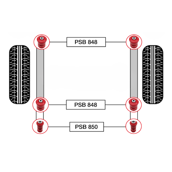 6x Mercedes Sprinter (06-22) Rear Spring Bushing Kit - Image 3